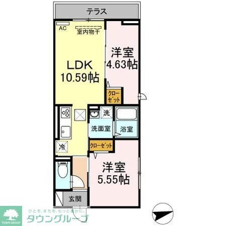 セジュール西台4の物件間取画像